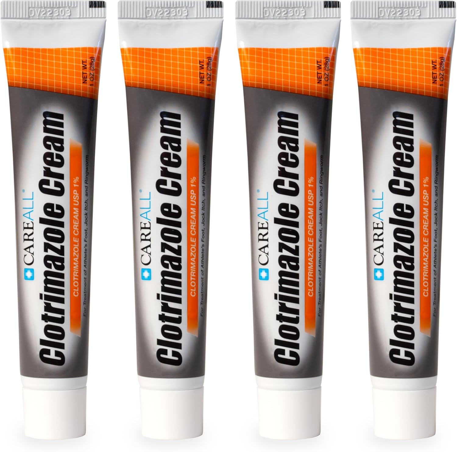 Careall Clotrimazole Antifungal Cream 1% Usp 1.0 Oz. (4 Pack), Cures Most Athlete’S Foot, Jock Itch And Ringworm, Compare To The Leading Brand