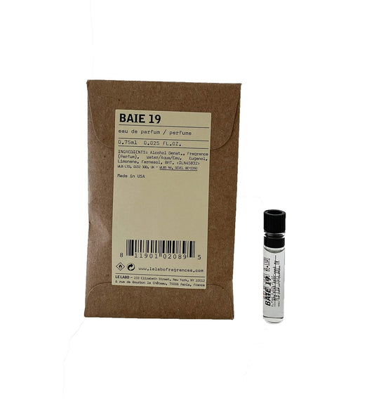 Le Labo Baie 19 Eau De Parfum 0.025 Ounce Sample : Beauty & Personal Care