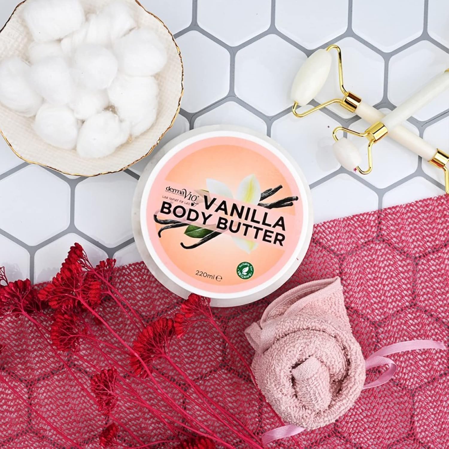 Derma V10 Vanilla Body Butter, 220 G