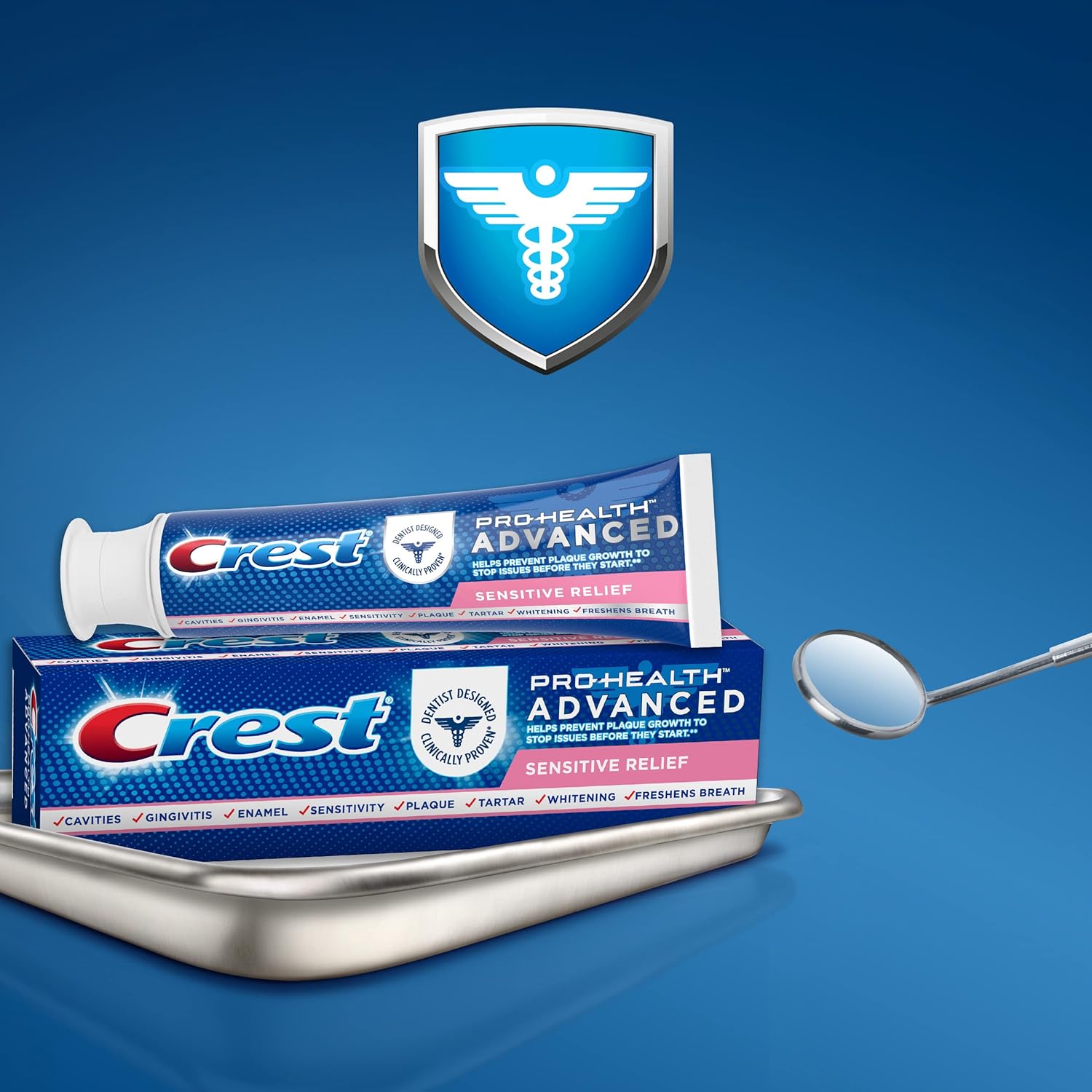 Crest Pro-Health Advanced Sensitive & Enamel Shield Toothpaste, 5.1 Ounce (Pack of 1) - Packaging May Vary : Health & Household