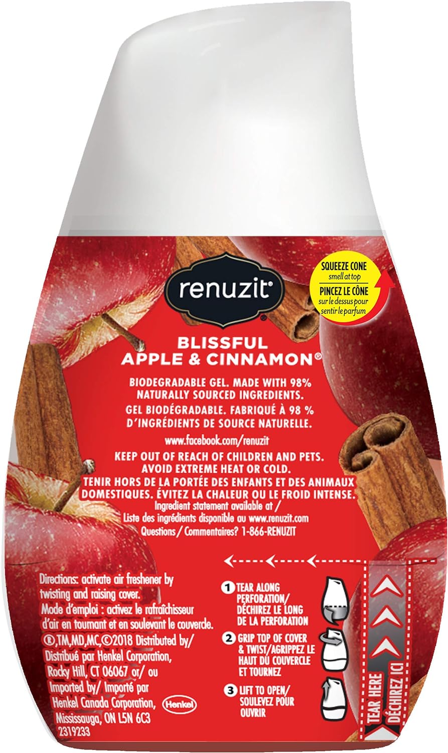 Renuzit Air Freshener, Apple and Cinnamon, 7 Ounce : Health & Household