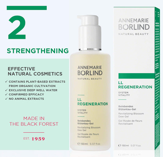 Annemarie Börlind – Ll Regeneration Revitalizing Blossom Dew Gel – Sustainably Sourced Natural Facial Toner To Strengthen The Skin With Intense Moisture – Step 2 Of 5-5 Oz