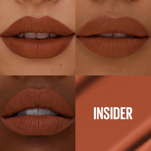 Maybelline Super Stay Matte Ink Liquid Lip Color, Moodmakers Lipstick Collection, Long Lasting, Transfer Proof Lip Makeup, Harmonizer, Red Brown, 1 Count