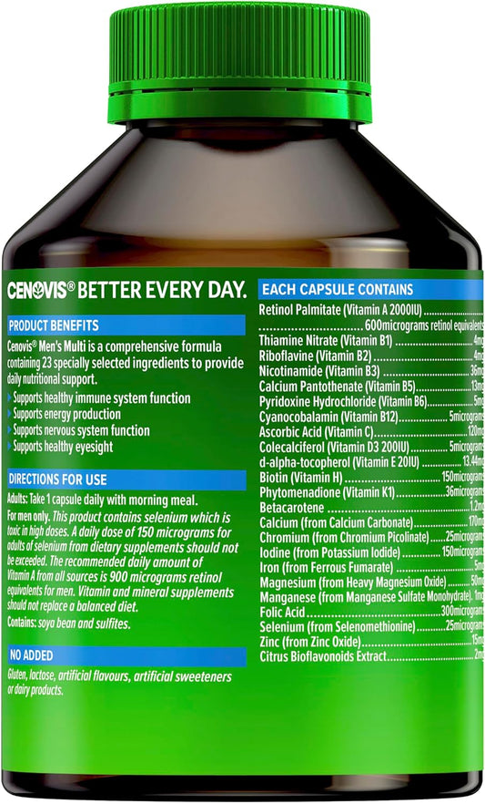 Once Daily Men'S Multi Vitamins & Minerals 100 Capsules