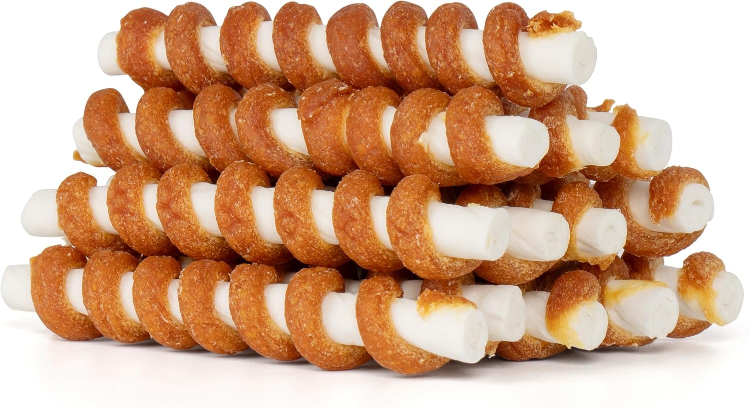 Mon2Sun Dog Treats, 5 Inch Chicken Wrapped Rawhide Sticks, Dog Rawhide Twist For Small Dogs, Promotes Dental Health Dog Chew, 10.58Oz (13 Count-Pack Of 1)