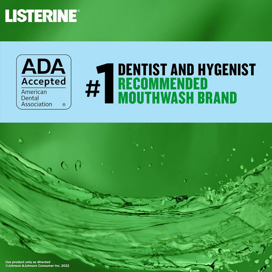 Listerine Smart Rinse Kids Mouthwash, Ada Accepted, Alcohol-Free Anticavity Sodium Fluoride Mouthwash, Oral Rinse For Dental Cavity Protection, Mint Shield Flavor For Children'S Oral Care, 500 Ml