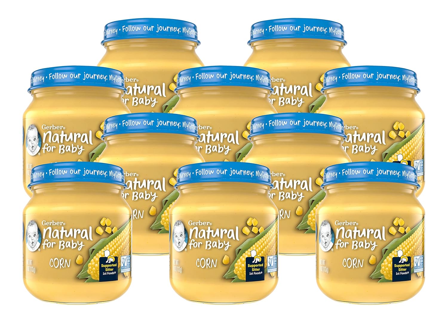 Gerber Natural For Baby 1St Foods Baby Food Jar (Corn)