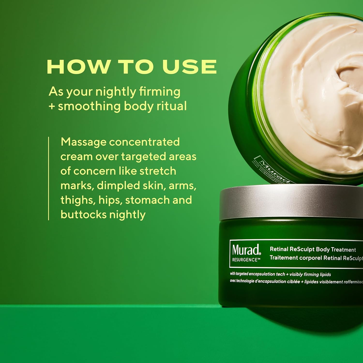 Retinal Resculpt Body Treatment - Retinal Body Cream To Target Cellulite And Stretch Marks - Lifts, Firms, And Tightens Sagging, Crepey Skin, 5.0 Fl Oz : Beauty & Personal Care
