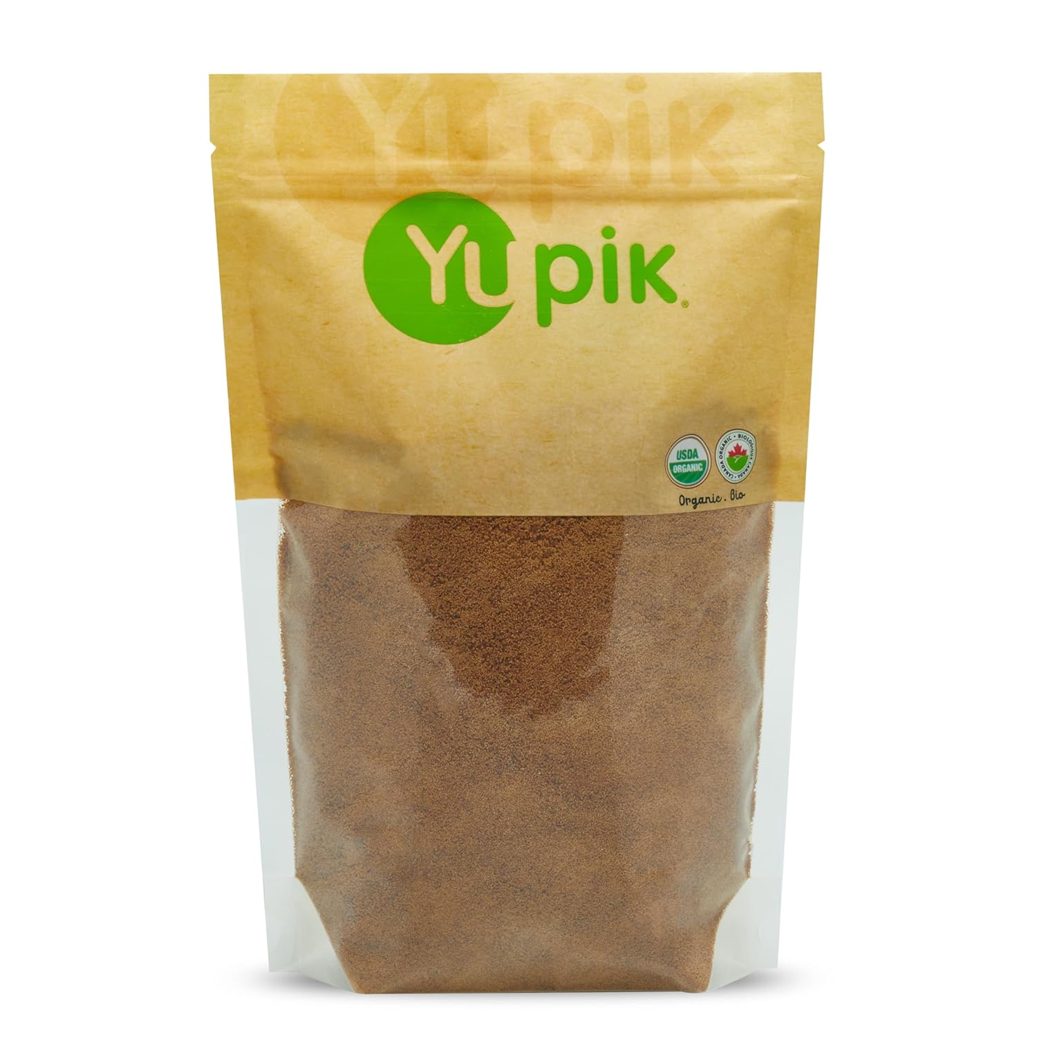 Yupik Organic Coconut Sugar, 2.2 lb, Non-GMO, Vegan, Gluten-Free, Kosher, Natural Sweetner, White Sugar Alternative