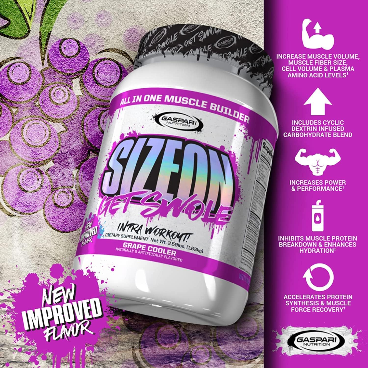 Gaspari Nutrition SizeOn, The Ultimate Hybrid Intra-Workout Amino Acid