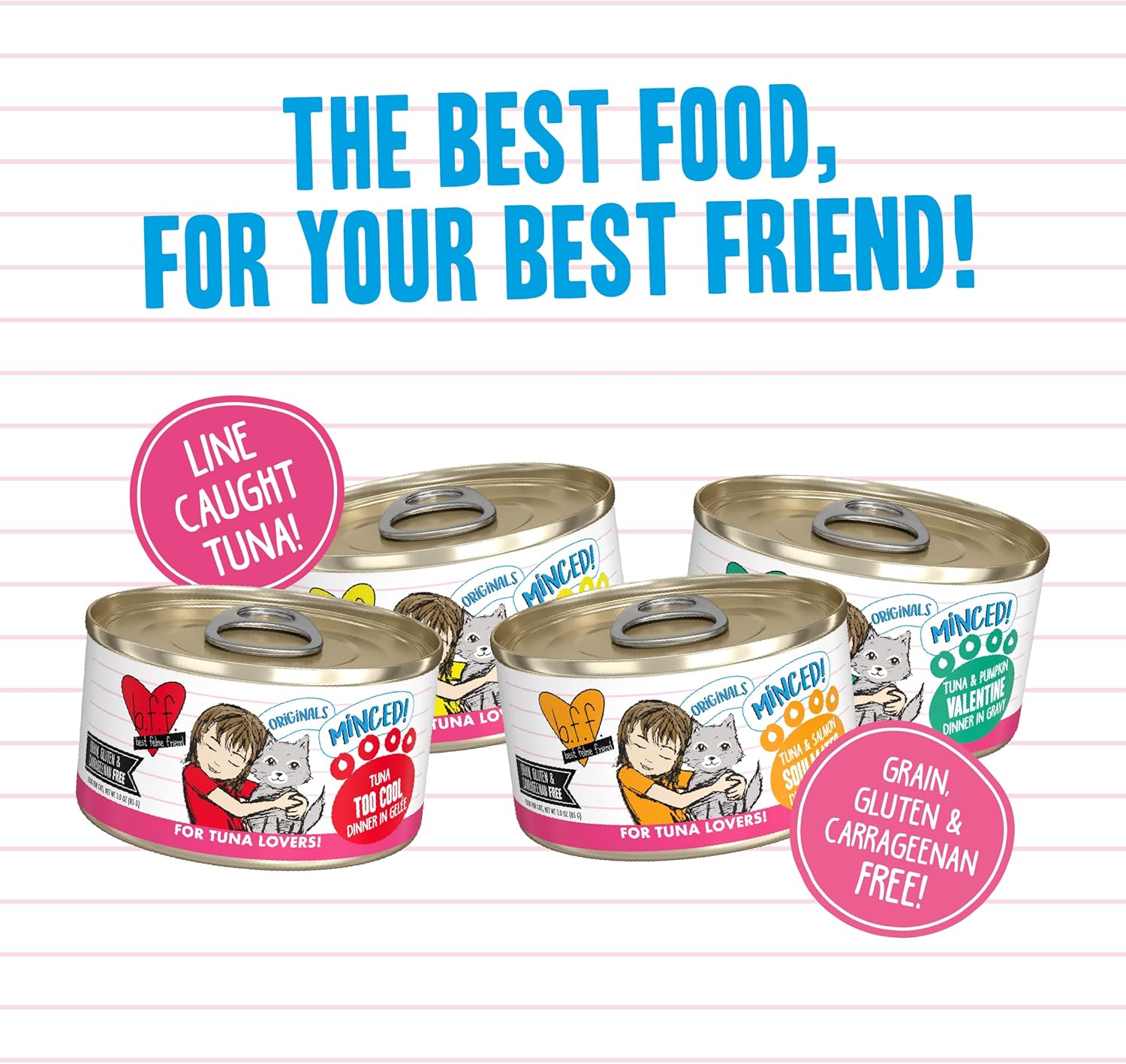 Weruva Best Feline Friend (B.F.F.), Batch 'O Besties Variety Pack, Wet Cat Food, 3oz Can (Pack of 12) : Pet Supplies