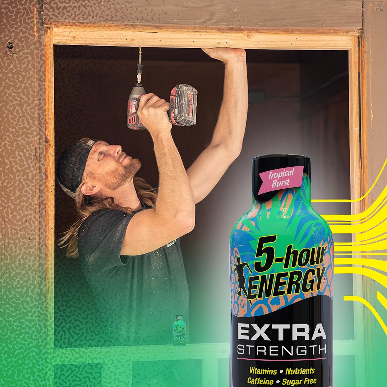 5-hour ENERGY Shots Extra Strength | Tropical Burst Flavor | 1.93 oz. 30 Count | Sugar Free, Zero Calories | Amino Acids and Essential B Vitamins | Dietary Supplement | Feel Alert and Energized : Grocery & Gourmet Food