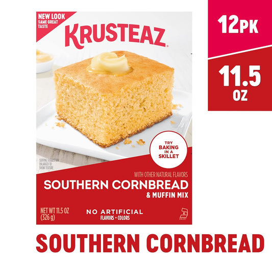 Krusteaz Southern Cornbread and Muffin Mix 11.5 Ounce (Pack of 12)
