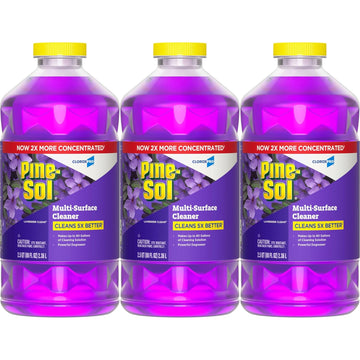 Pine-Sol Multi-Surface Cleaner, Cloroxpro, 2X Concentrated Formula, All-Purpose Cleaner, Lavender Clean, 80 Fl Oz, Pack Of 3