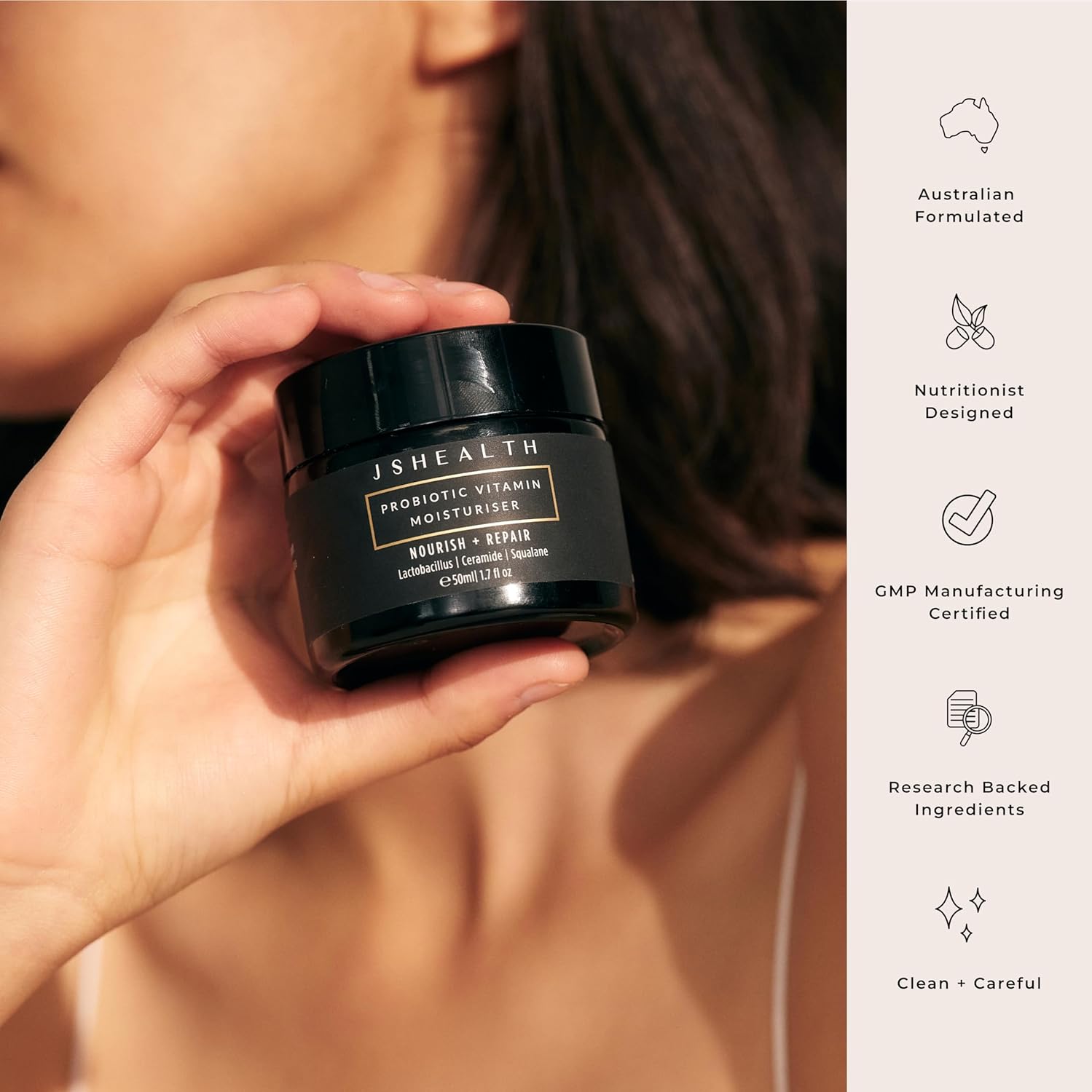 Jshealth Face Moisturizer For Women And Men - Ceramide Moisturizer Face Cream - Hydrating Face Lotion For Dry Skin With Probiotics : Beauty & Personal Care