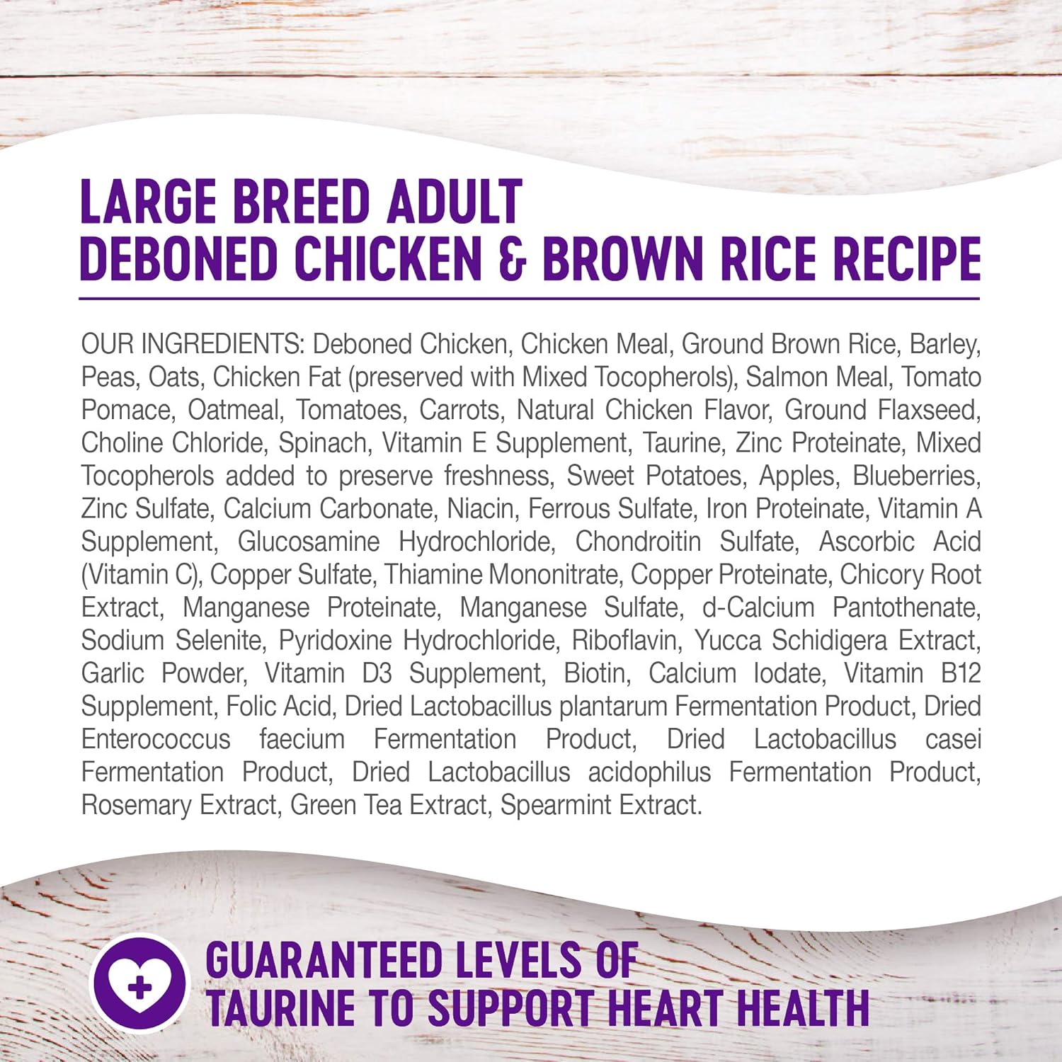 Wellness Complete Health Large Breed Dry Dog Food with Grains, Natural Ingredients, Made in USA with Real Meat (Adult, Chicken & Rice, 15-Pound Bag) : Pet Supplies