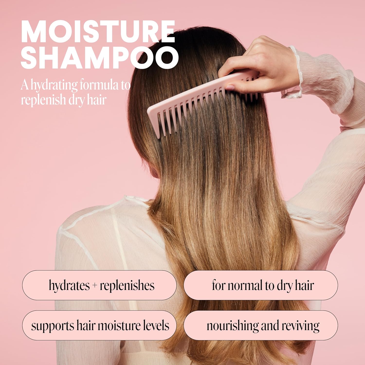 Monday 4 X 350 Ml Haircare Moisture Conditioner With Hyaluronic Acid, Coconut Oil & Shea Butter For Dry & Dull Hair