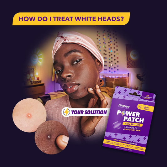 Purifide By Acnecide Skin Restore Pimple Patches, Patch Your Spot With Hydrocolloid & Salicylic Acid, 23 Absorbent Patches