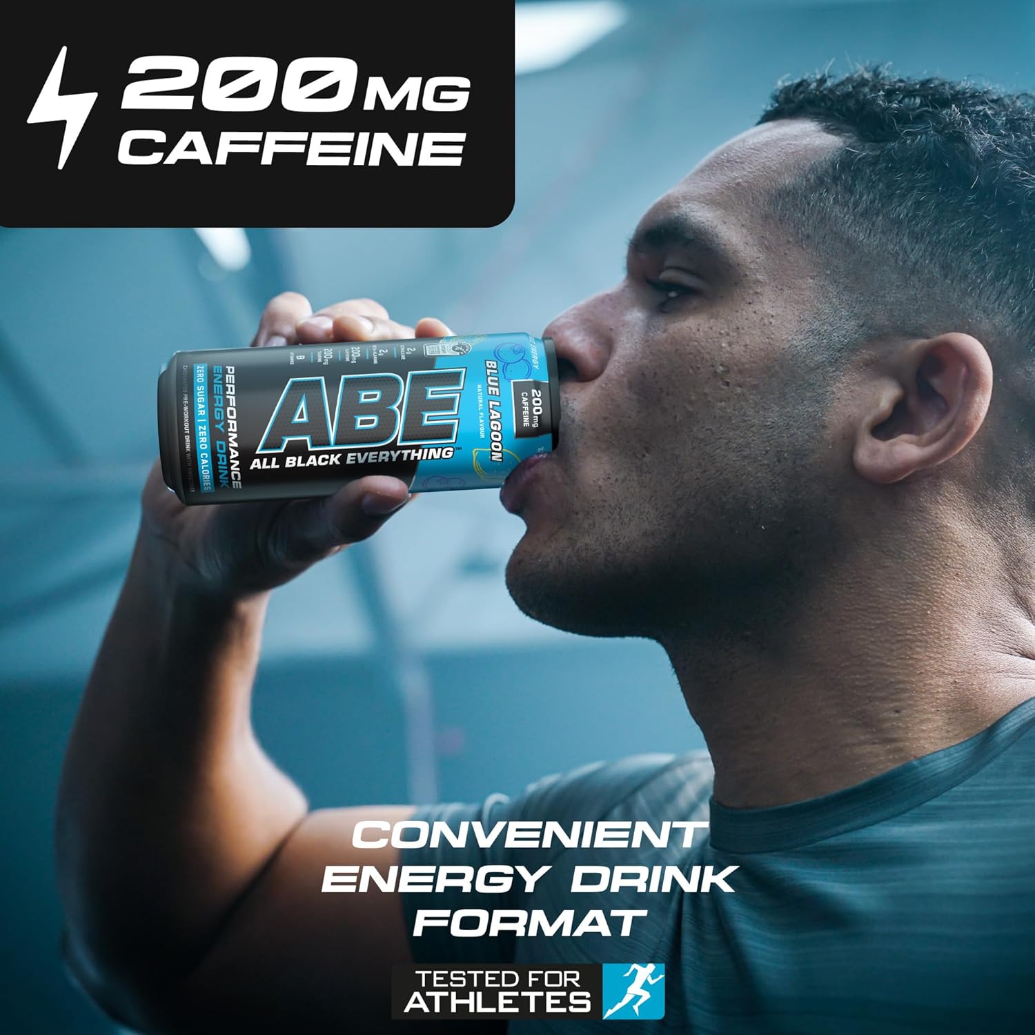 Applied Nutrition ABE Pre Workout Cans - All Black Everything Energy + Performance Drink, ABE Carbonated Beverage Sugar Free with Caffeine (Pack of 12 Cans x 330ml) (Blue Lagoon) : Amazon.co.uk: Grocery