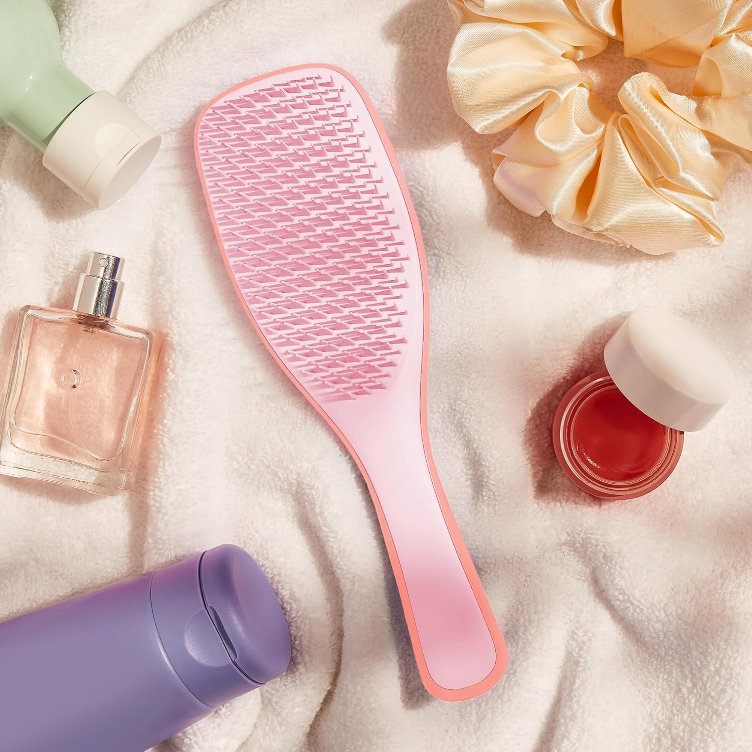 Tangle Teezer Naturally Curly Ultimate Detangler Hairbrush for 3C-4C Curly Coily Hair - Two-Tiered Teeth Define Curls & Reduce Frizz - Mango & Pink : Amazon.co.uk: Beauty