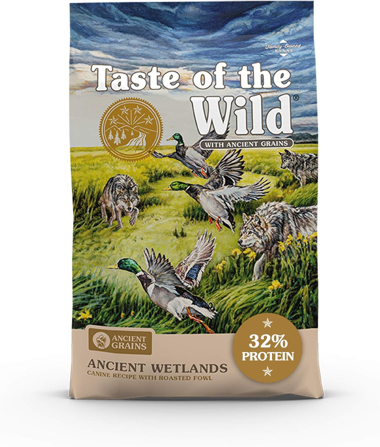 Taste Of The Wild Ancient Wetlands Canine Recipe With Roasted Fowl And Ancient Grains 28Lb