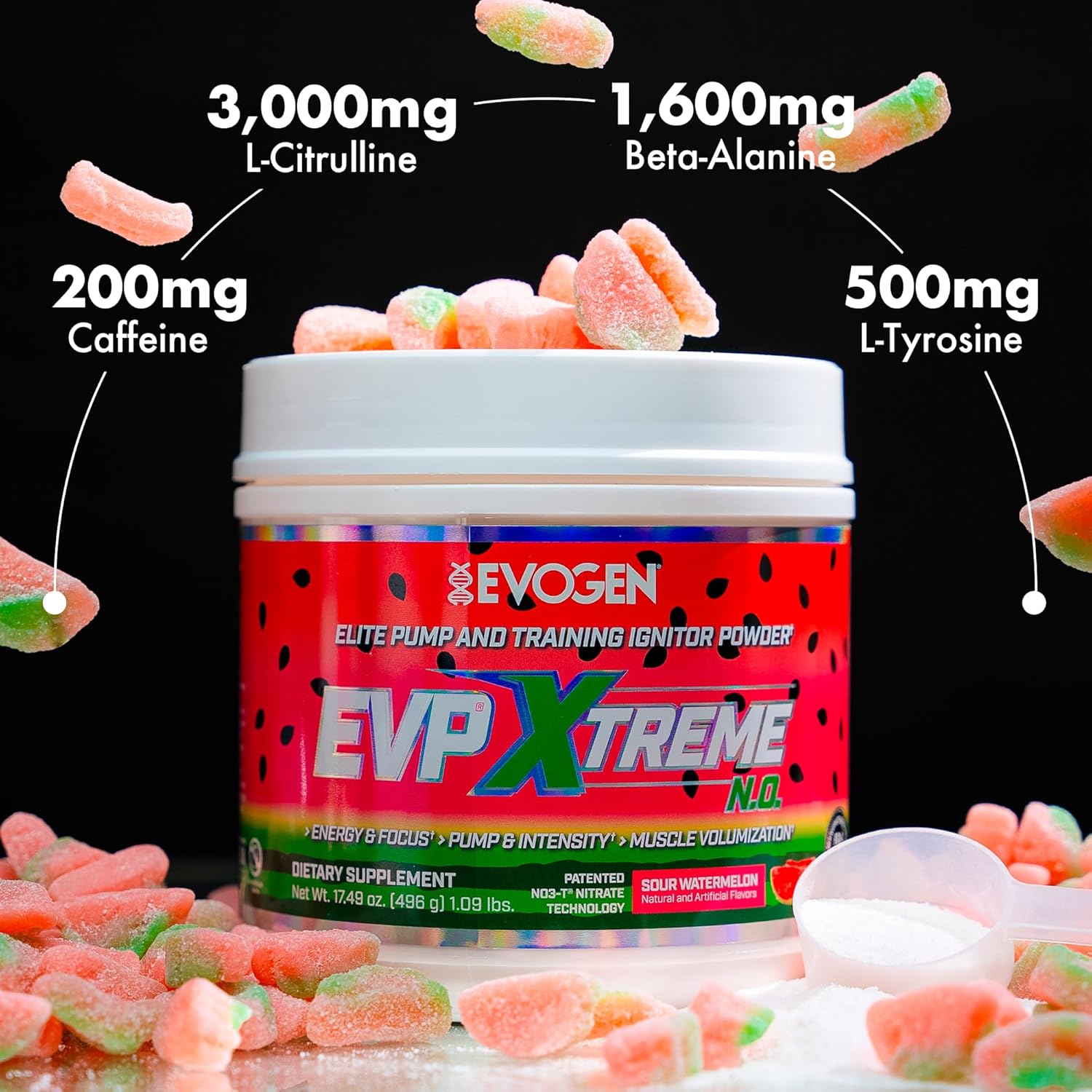 Evogen Evp Xtreme No - Pre Workout Powder For Men & Women | Sugar Free Preworkout With Beta Alanine, Creatine, And Caffeine For Energy & Pump | Tropic Thunder | 40 Servings : Health & Household