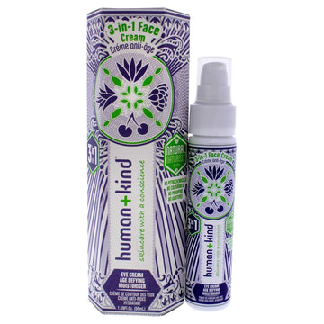 Human+Kind Age-Defying Facial Cream - Smoothing, Tightening, Brightening Cream With Herbal Skin Smoothing Formula And Shea Butter - Reduce Fine Lines And Wrinkles - Vegan And Cruelty Free - 1.69 Oz