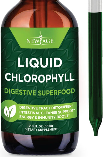 Chlorophyll Liquid Drops - Natural Concentrate ? Energy Booster, Digestion and Immune System Supports, Internal Deodorant, Liver Function - (2 Fl Oz (Pack of 1))