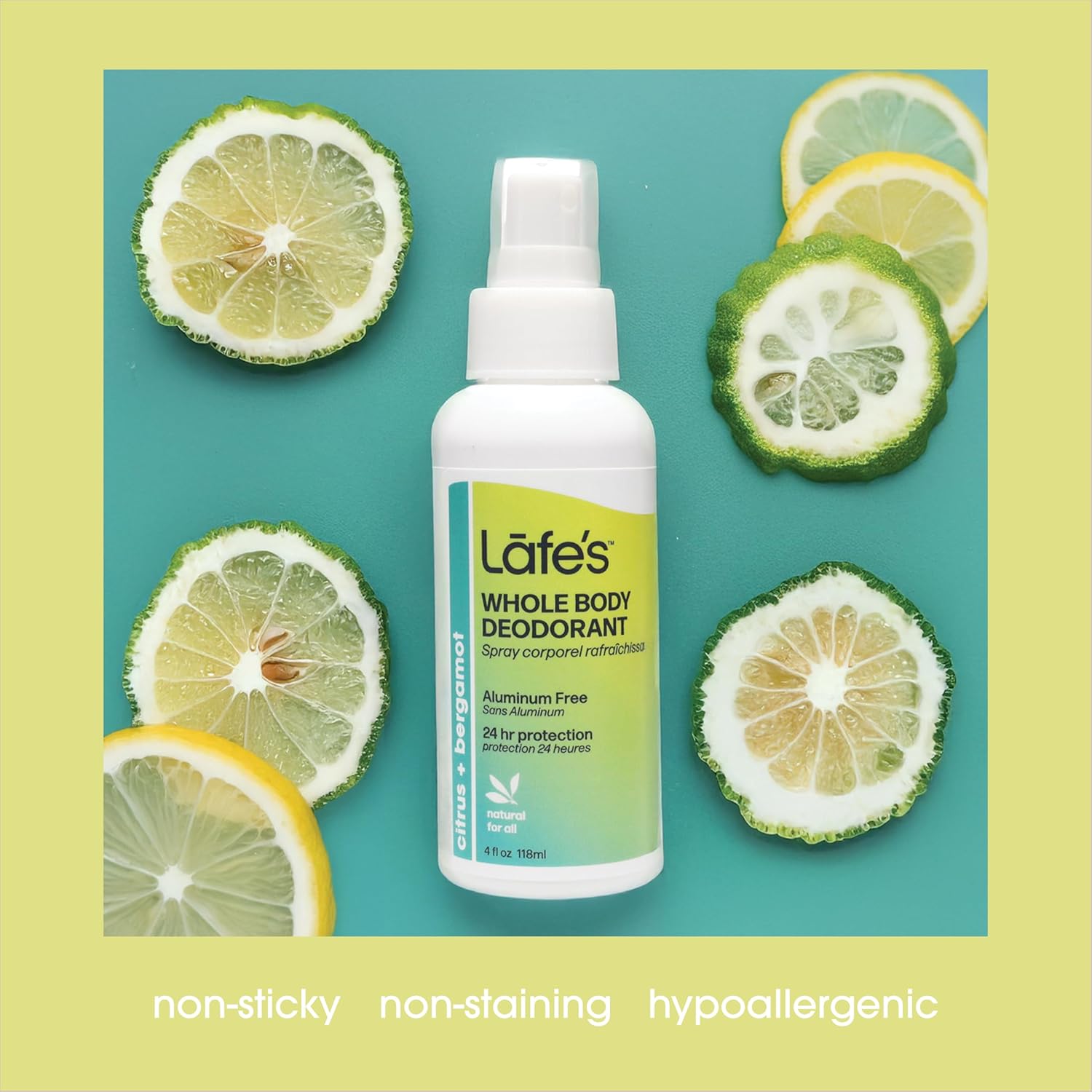 Lafe'S Natural Deodorant | 4 Ounce Whole Body Non-Aerosol Deodorant Spray | Aluminum, Paraben, & Baking Soda Free | Sandalwood & Jasmine : Beauty & Personal Care
