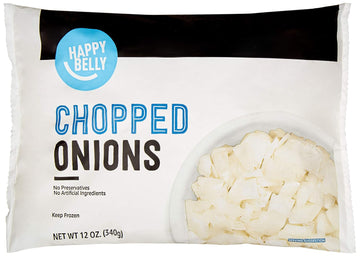 Amazon Brand - Happy Belly Frozen Onions, Chopped, 12 Ounce (Pack Of 1)