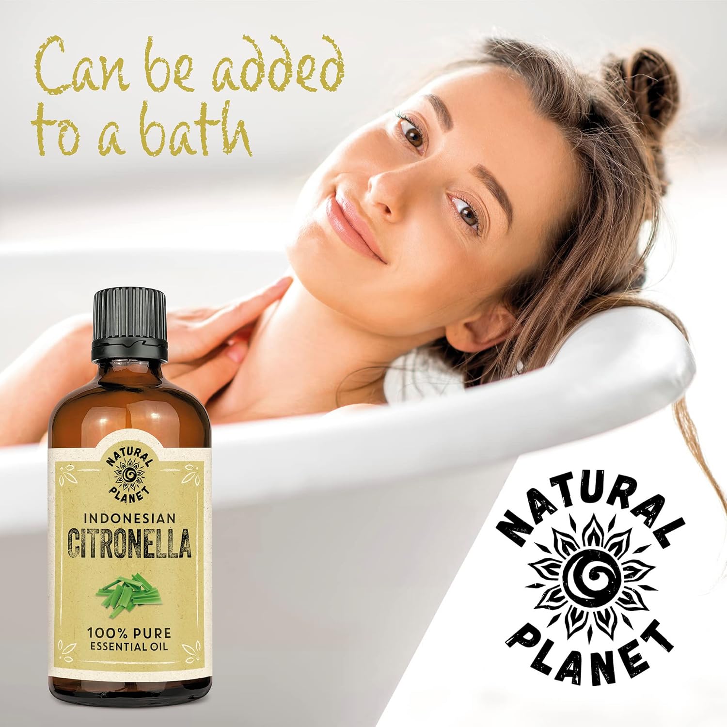 Natural Planet Citronella Essential Oil 100ML Natural 100% Pure & Undiluted for Bath, Massage, Therapeutic Grade Pure, Undiluted & Cruelty Free : Amazon.co.uk: Health & Personal Care