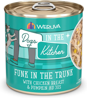 Weruva Dogs In The Kitchen, Funk In The Trunk With Chicken Breast & Pumpkin Wet Dog Food, 10Oz Can (Pack Of 12)