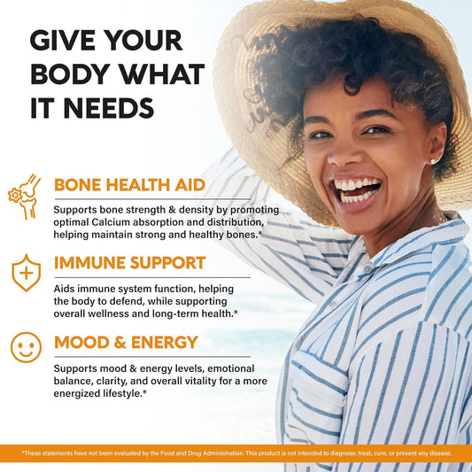 Vitamin D3 K2 - Vitamin D3 10000 Iu & K2 As Mk-7 120 Mcg - Immune & Mood Support, For Bone & Teeth Health - With Magnesium, Zinc & Vitamin C & B12 - Highly Bioavailable - Made In Usa, 240 Capsules
