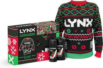 Lynx Ultimate Christmas Jumper Deodorant Gift Set Body Wash & Body Spray Christmas Gifts For Him 2 Piece