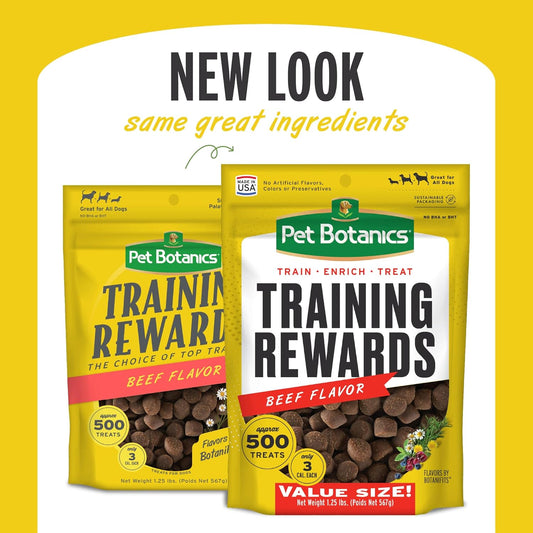 Pet Botanics Training Rewards Treats, Beef, 20 Ounces