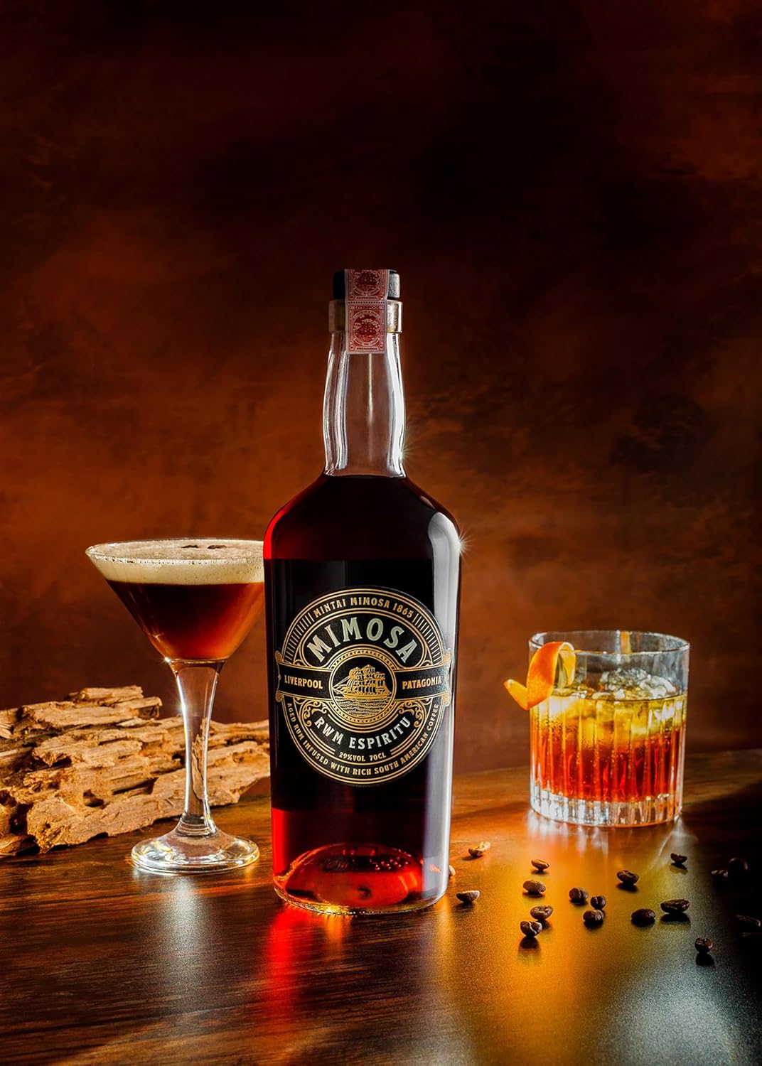 Mimosa Coffee Rum Liqueur 70cl | Smooth Aged Rum Infused with Rich Coffee by Alun Wyn Jones’, Dark Rum Coffee Liqueur for Espresso Martini, Cocktails or Neat on the Rocks - Caribbean Rum (29% ABV) : Amazon.co.uk: Grocery