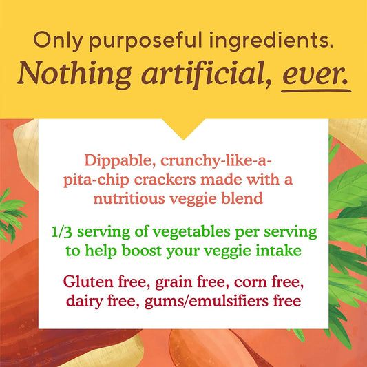 Simple Mills Veggie Pita Crackers, Mediterranean Herb - Gluten Free, Vegan, Healthy Snacks, Paleo Friendly, 4.25 Ounce (Pack of 3)