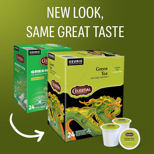 Celestial Seasonings Green Tea, Single-Serve Keurig K-Cup Pods, 96 Count