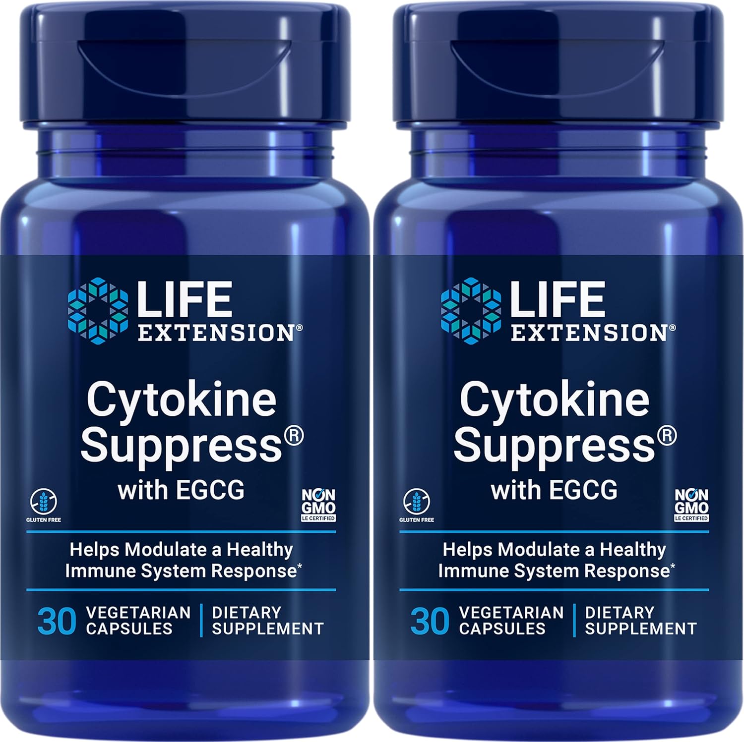 Life Extension Cytokine Suppress With Egcg, 30 Count (Pack Of 2)