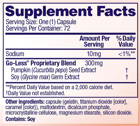 Azo Bladder Control With Go-Less Daily Supplement | Helps Reduce Occasional Urgency, Leakage Due To Laughing, Sneezing And Exercise††† | 72 Capsules