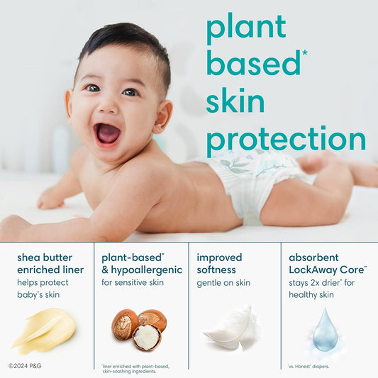 Pampers Pure Protection Disposable Baby Diapers Size 1, 198 Count With Aqua Pure Baby Wipes, 6X Pop-Top Packs (336 Count)