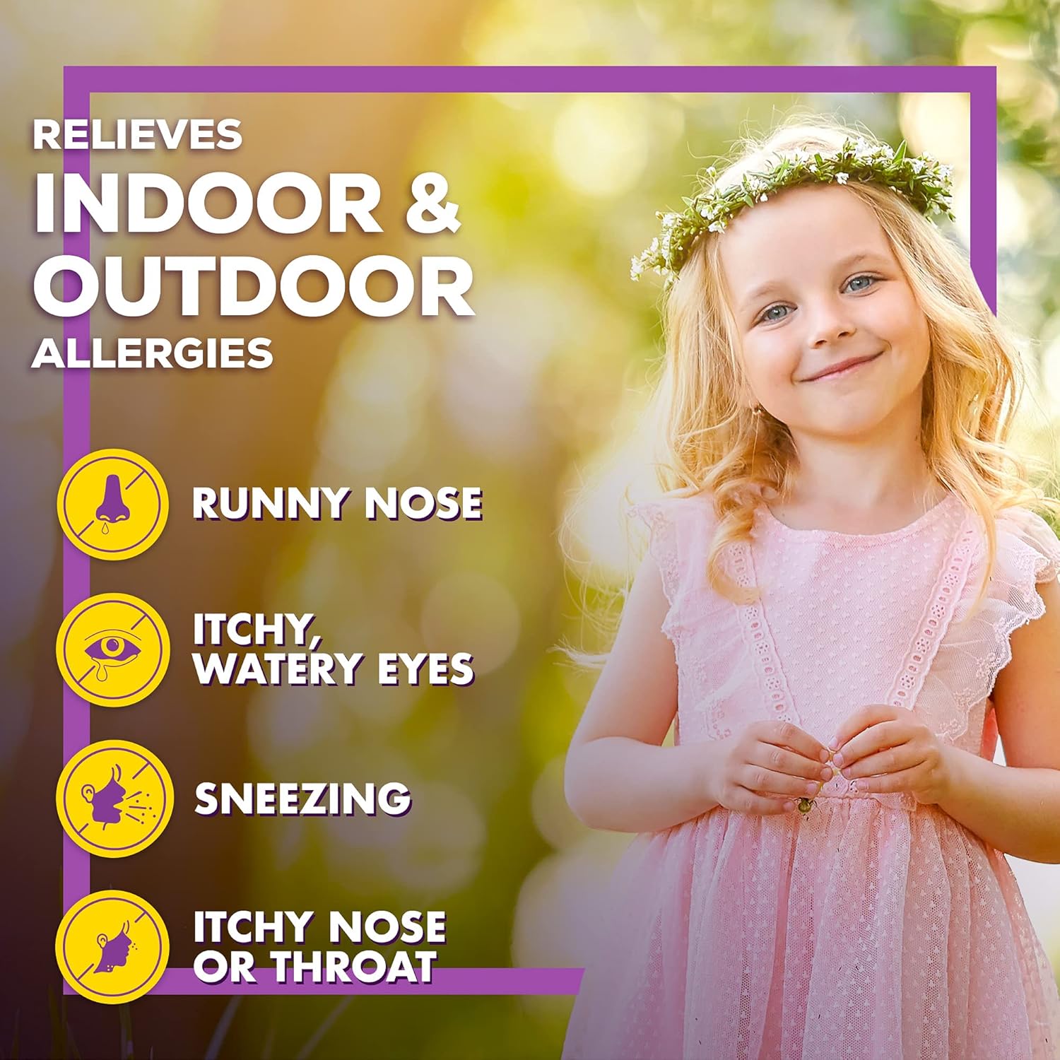 Allegra Children's 12HR Allergy Relief Non-drowsy Antihistamine Liquid, Berry Flavor, Alcohol-Free & Dye-Free, Fexofenadine HCl, 8 oz. : Health & Household