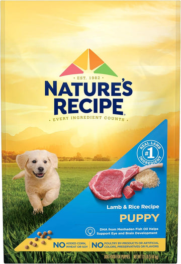 Nature's Recipe Dry Puppy Food, Lamb & Rice Recipe, 12 lb. Bag