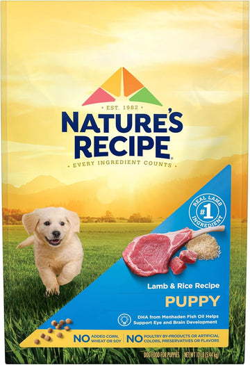 Nature’S Recipe Puppy Lamb & Rice Recipe Dry Dog Food, 12 Lb. Bag