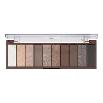 E.L.F. Perfect 10 Eyeshadow Palette, Ten Ultra-Pigmented Nude Shades, Blendable Formula, Vegan & Cruelty-Free, Everyday Smoky (Packaging May Vary)