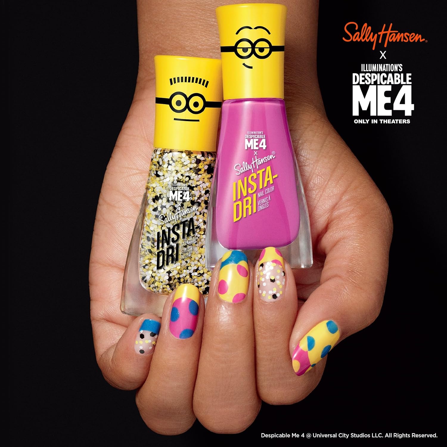 Sally Hansen Insta-Dri® X Despicable Me, Blue Over All, Quick Dry, Long Lasting, Streak-Free Shine, Blue Nail Polish : Beauty & Personal Care