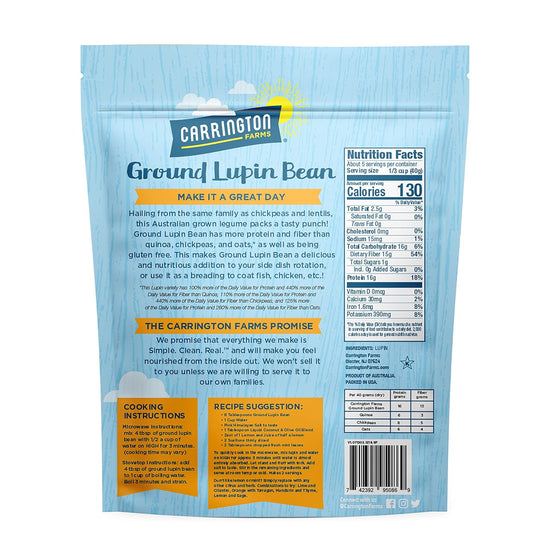 Carrington Farms, Ground Lupin Bean, Plain, 7Oz