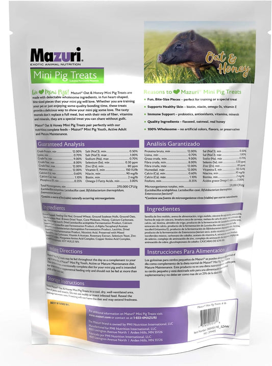 Mazuri® Mini Pig Treats – Oat & Honey, 6 Lb