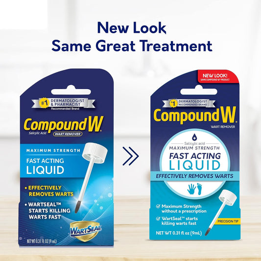 Compound W Maximum Strength Fast Acting Liquid Wart Remover, 0.3 Fl Oz