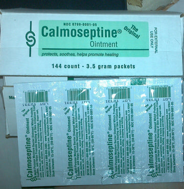 Calmoseptine Ointment Foil Packets 1/8 Oz 3.5G For Rashes And Irritated Skin - Case Of 144 : Antiseptic Ointments : Health & Household